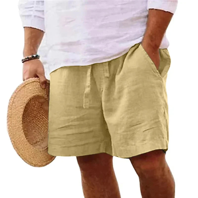 ADELHARD I HERREN-LEINEN-SHORTS