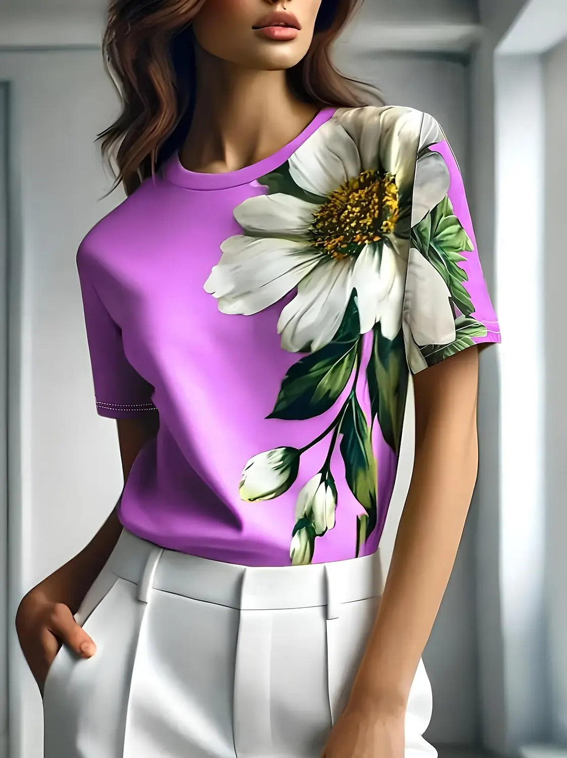 EILIKA I VIELSEITIGE BLUMENBLUSE