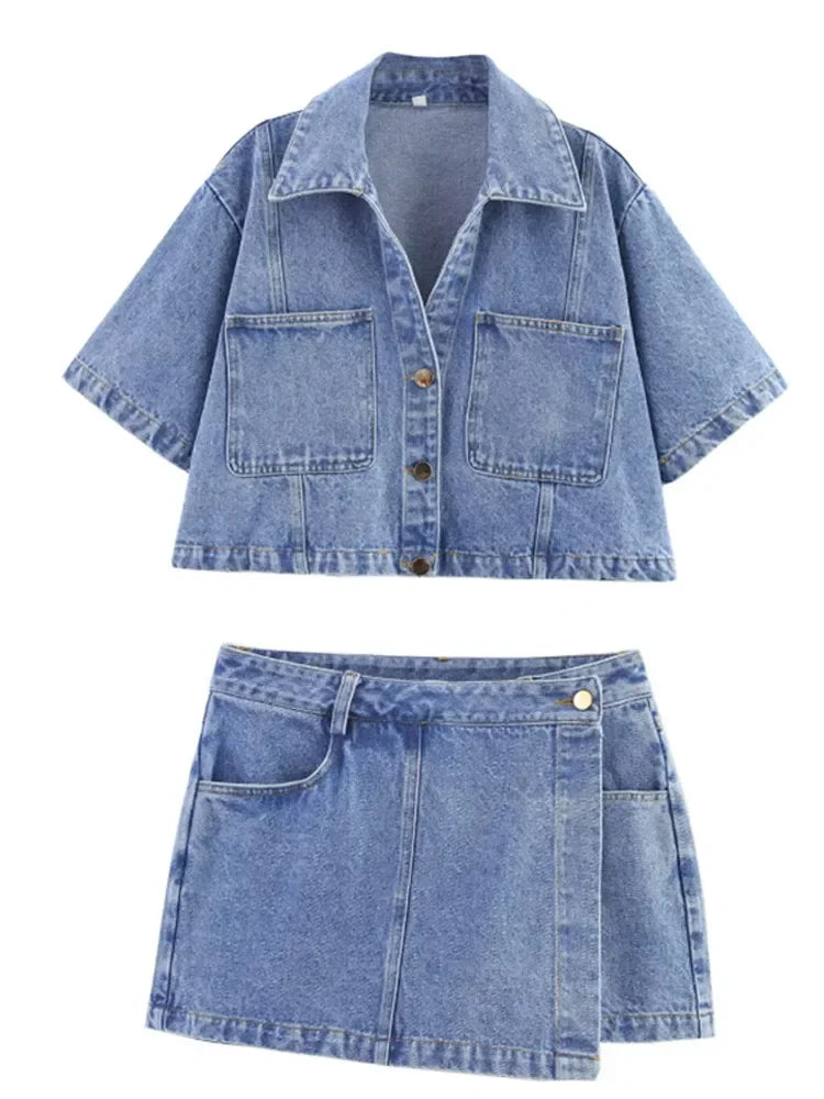 FLORINA I KURZGESCHNITTENE DENIMSET