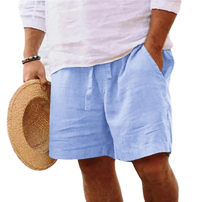 ADELHARD I HERREN-LEINEN-SHORTS