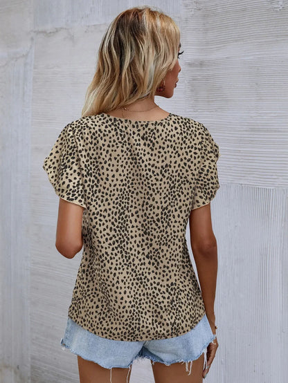 CASSIDY I BLUSE MIT ABSTRAKTEM PRINT
