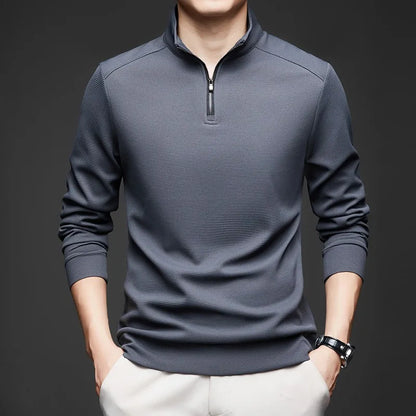 COLE I WAFFELSTRICK-LANGARM-POLOSHIRT