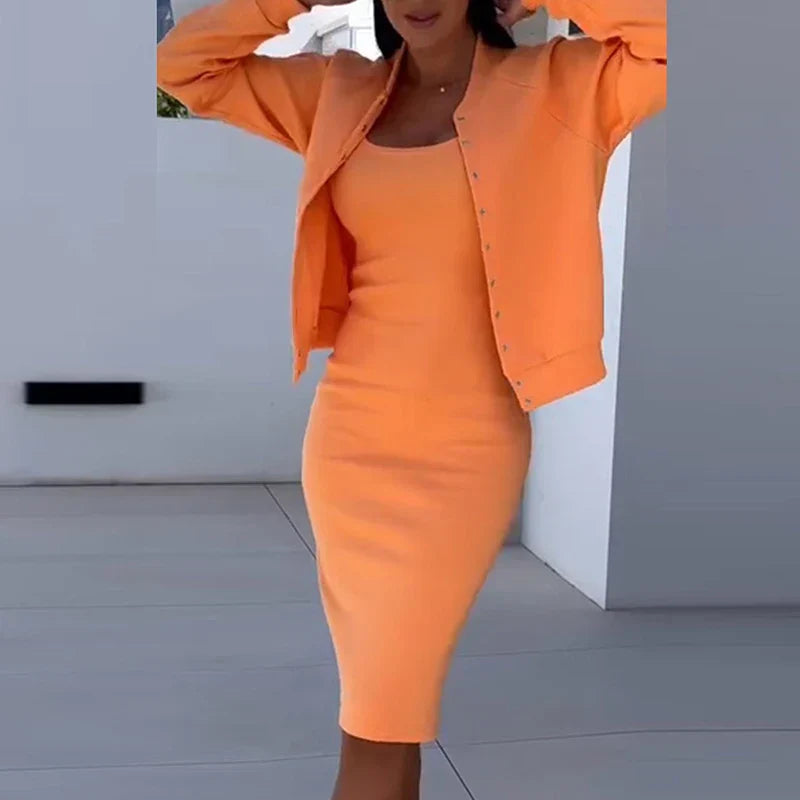 Cynthia™ — Enganliegendes Zweiteiliges Bodycon-Set