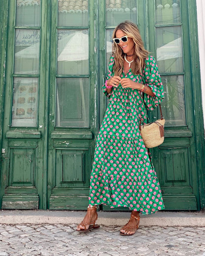 ILONKA I STILVOLLES BOHO-KLEID
