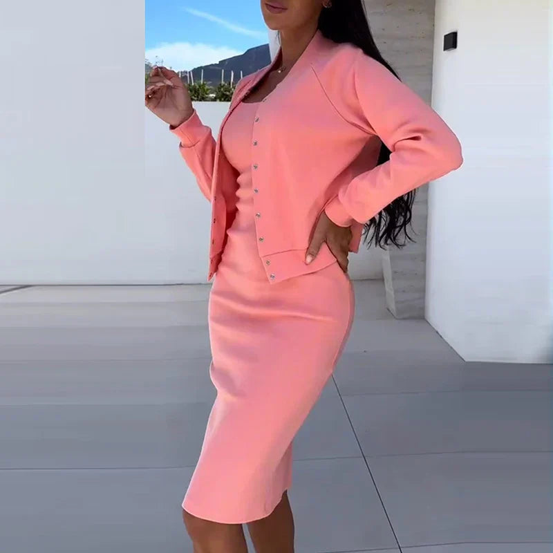 Cynthia™ — Enganliegendes Zweiteiliges Bodycon-Set