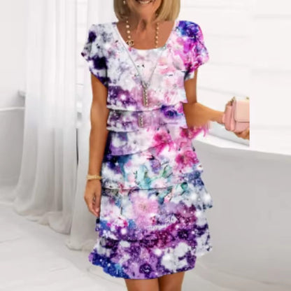 ARZTHELMA I GESTUFTES BLUMENKLEID