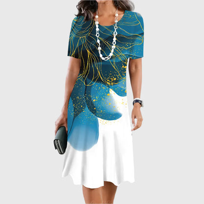 LIMANDE I VINTAGE-PRINT-KLEID