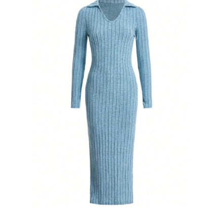VALESKA I ELEGANTEN PULLOVER-MAXIKLEID