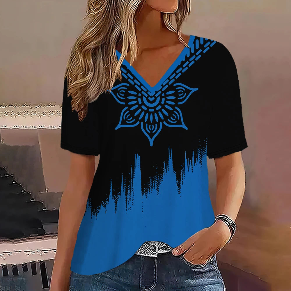 MARITA I ELEGANTE V-AUSSCHNITT BLUSE