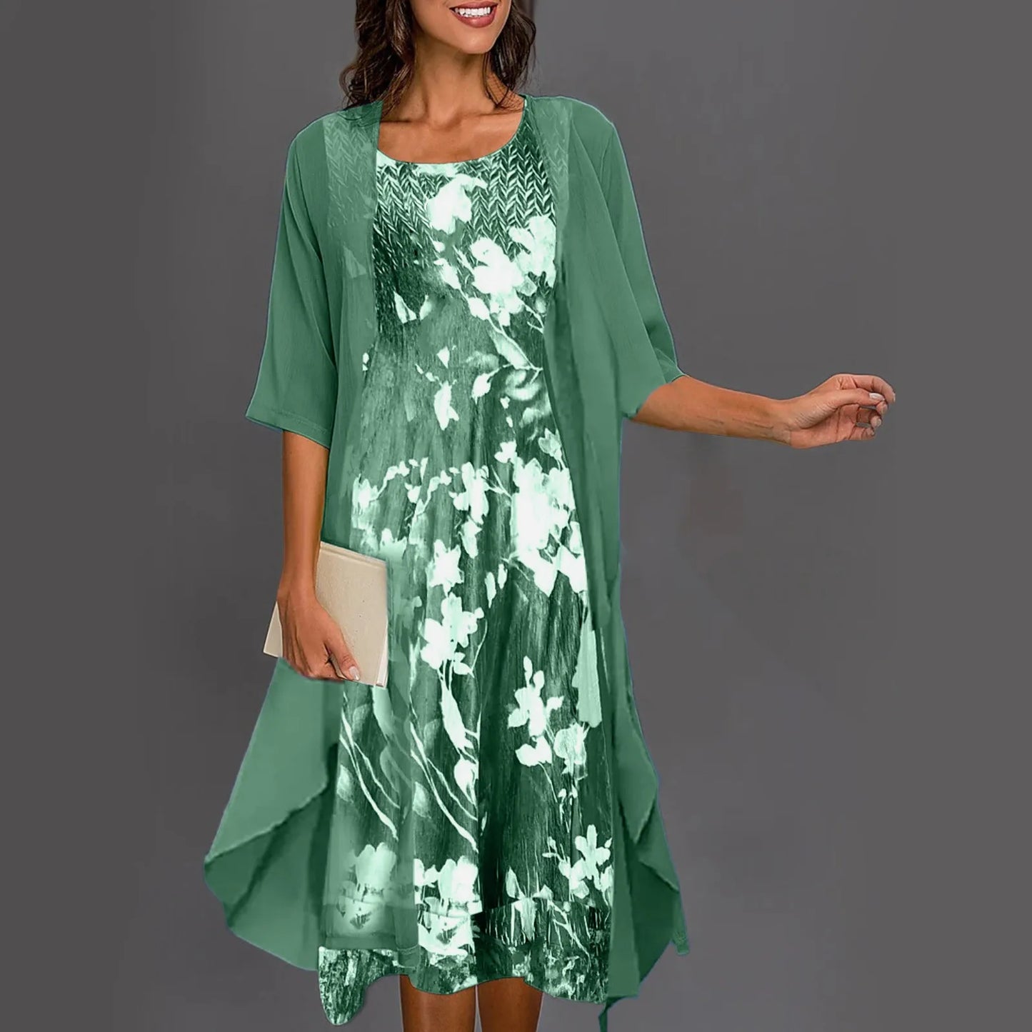 HEDE I SCHICKES KLEID MIT BLUMENDRUCK