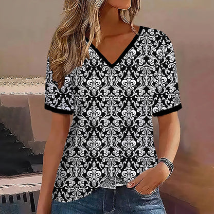 MARITA I ELEGANTE V-AUSSCHNITT BLUSE