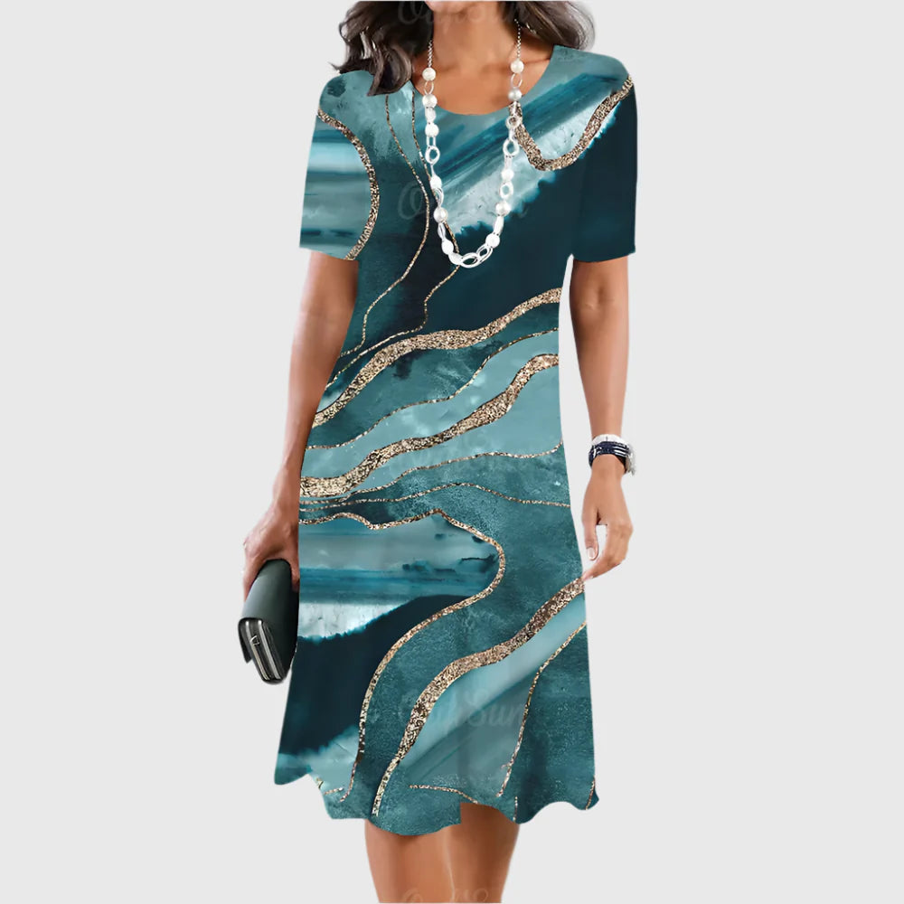 LIMANDE I VINTAGE-PRINT-KLEID