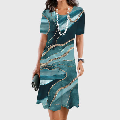 LIMANDE I VINTAGE-PRINT-KLEID