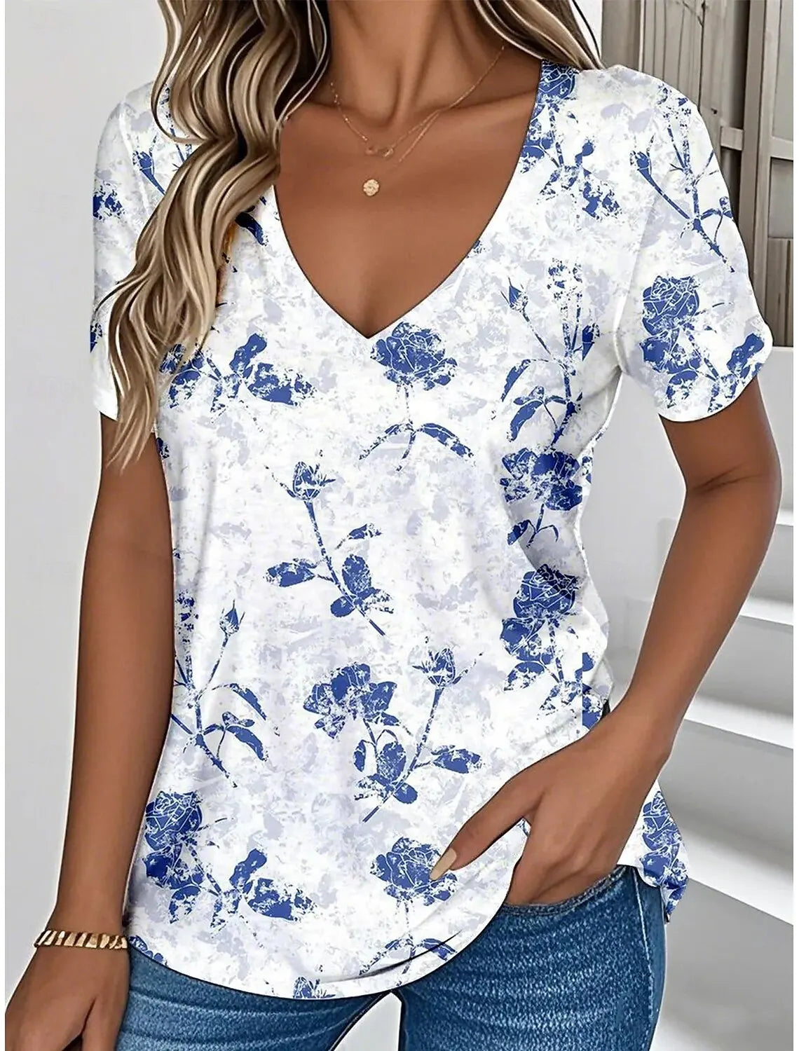 ASTILDE I KLASSISCHE KURZÄRMELIGE BLUSE