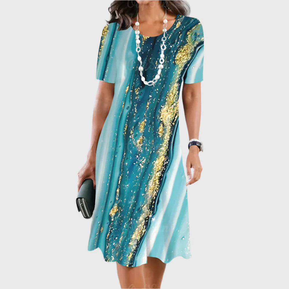 LIMANDE I VINTAGE-PRINT-KLEID