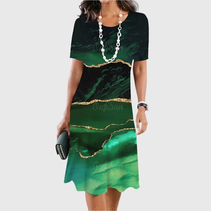 LIMANDE I VINTAGE-PRINT-KLEID