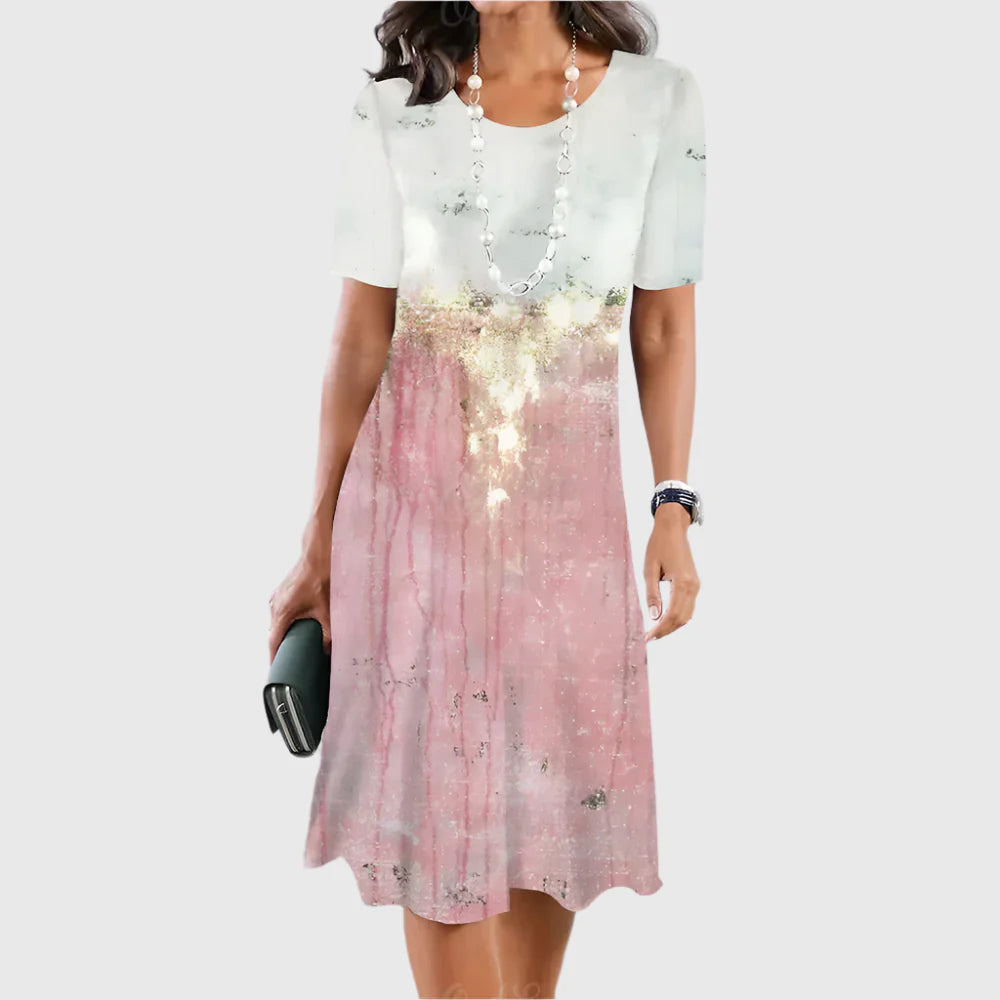 LIMANDE I VINTAGE-PRINT-KLEID