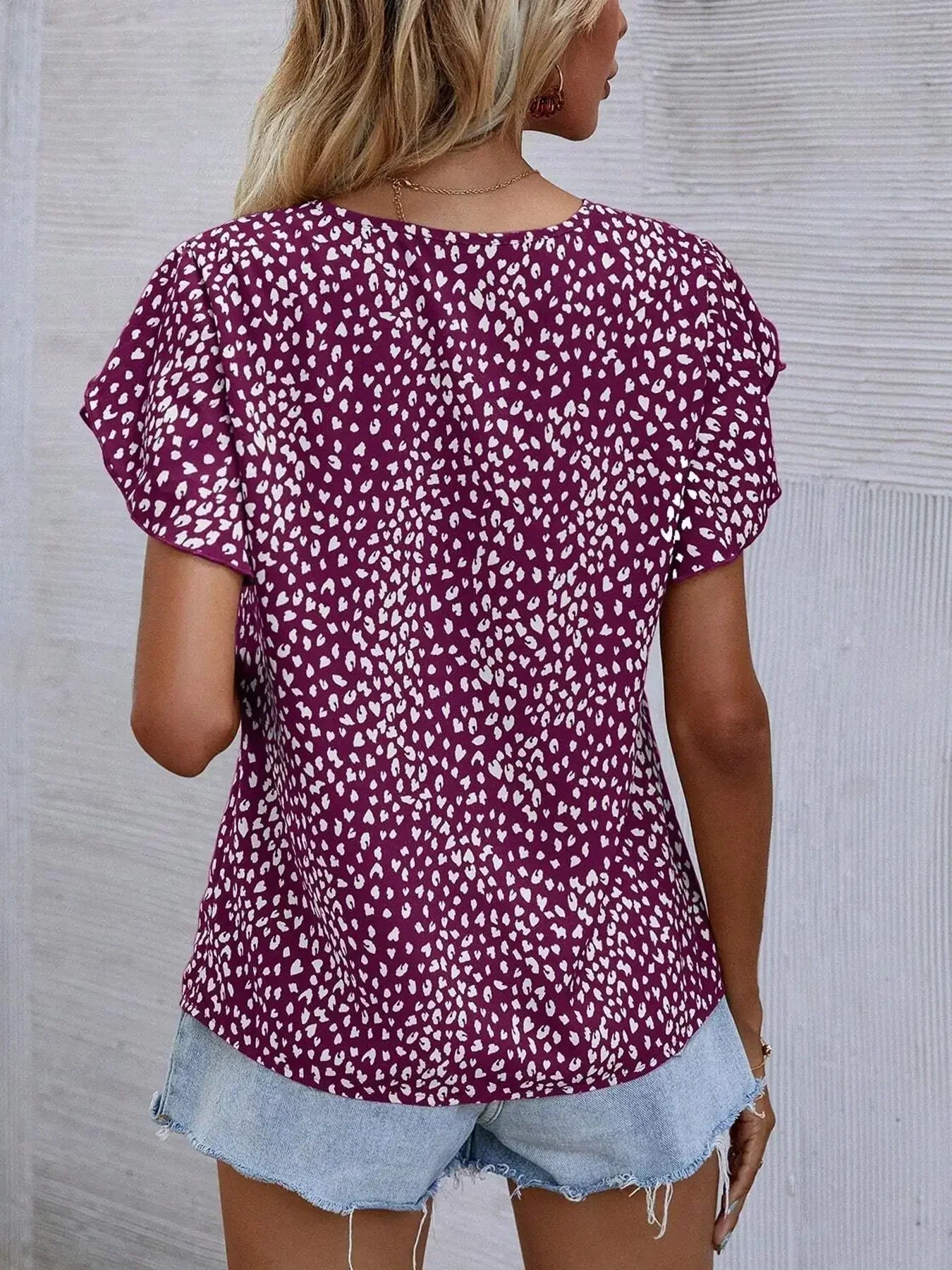 CASSIDY I BLUSE MIT ABSTRAKTEM PRINT
