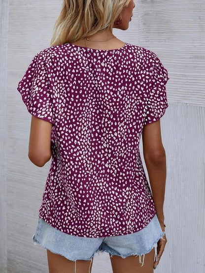 CASSIDY I BLUSE MIT ABSTRAKTEM PRINT