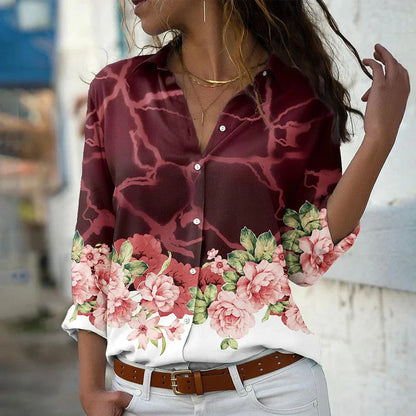 Nora | Stylishly Patterned Blouse