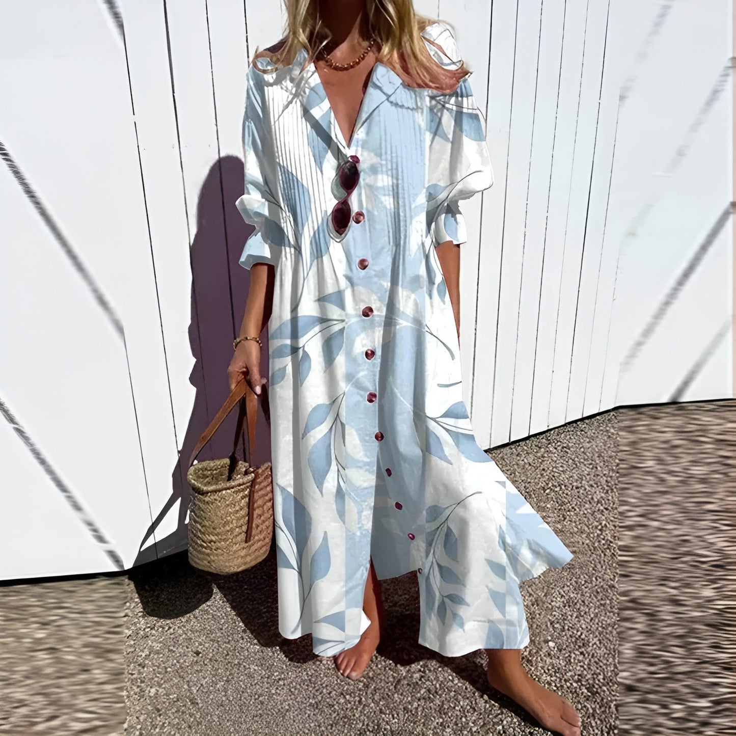 HEIDI I MAXIKLEID MIT VINTAGE-PRINT