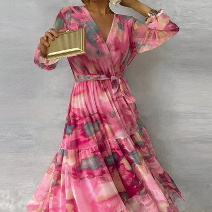 LORELEY I GEBLÜMTES MAXI-KLEID