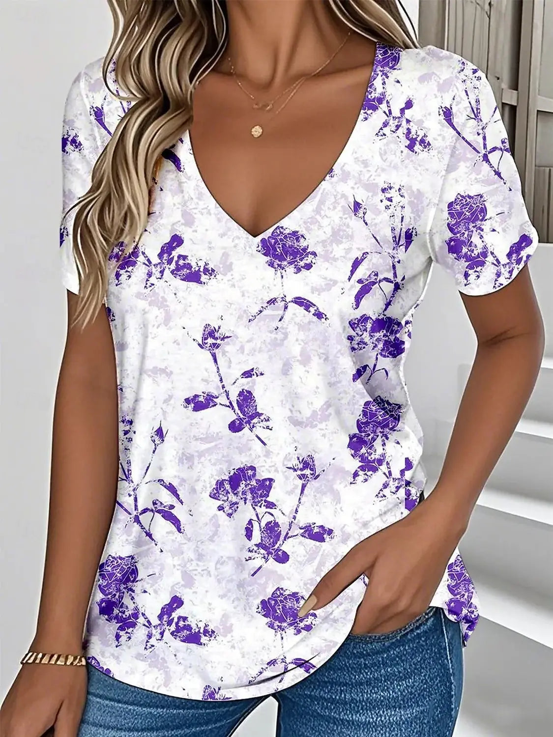 ASTILDE I KLASSISCHE KURZÄRMELIGE BLUSE