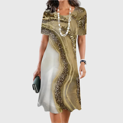 LIMANDE I VINTAGE-PRINT-KLEID