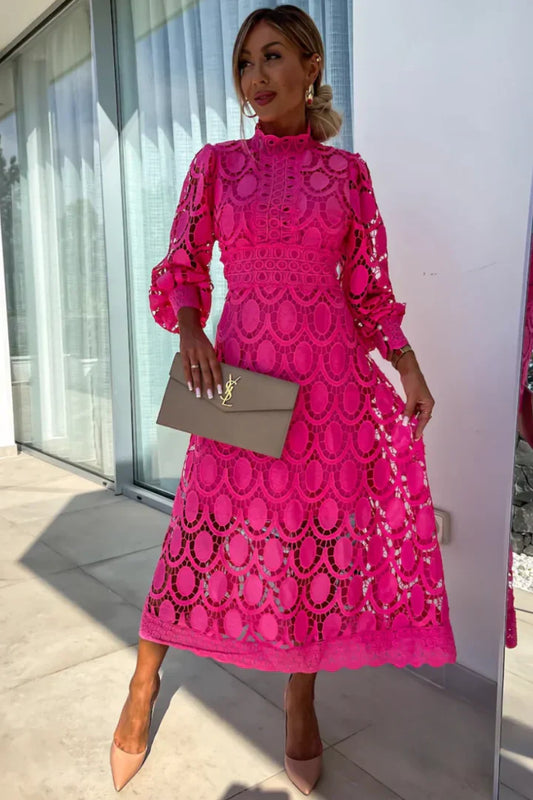 TABEA I LÄSSIGES LANGÄRMELIGES MIDIKLEID