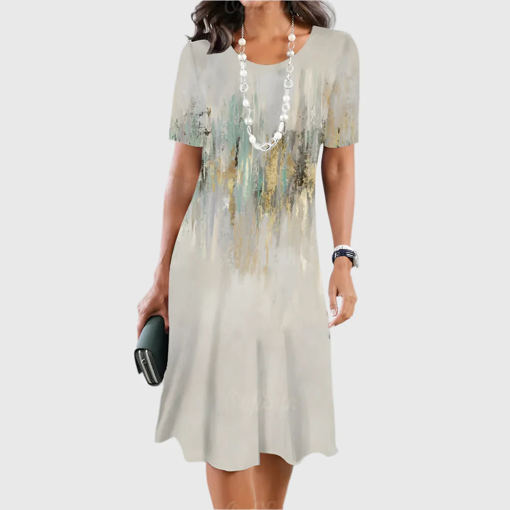 LIMANDE I VINTAGE-PRINT-KLEID