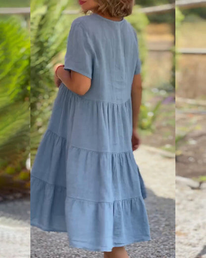 Elodie – Leinen-Cotton Kleid