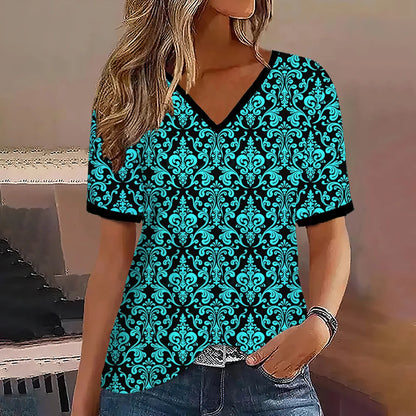 MARITA I ELEGANTE V-AUSSCHNITT BLUSE