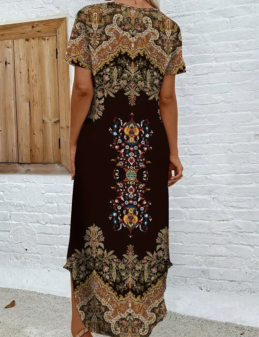 LENA I MAXIKLEID MIT ETHNO-PRINT