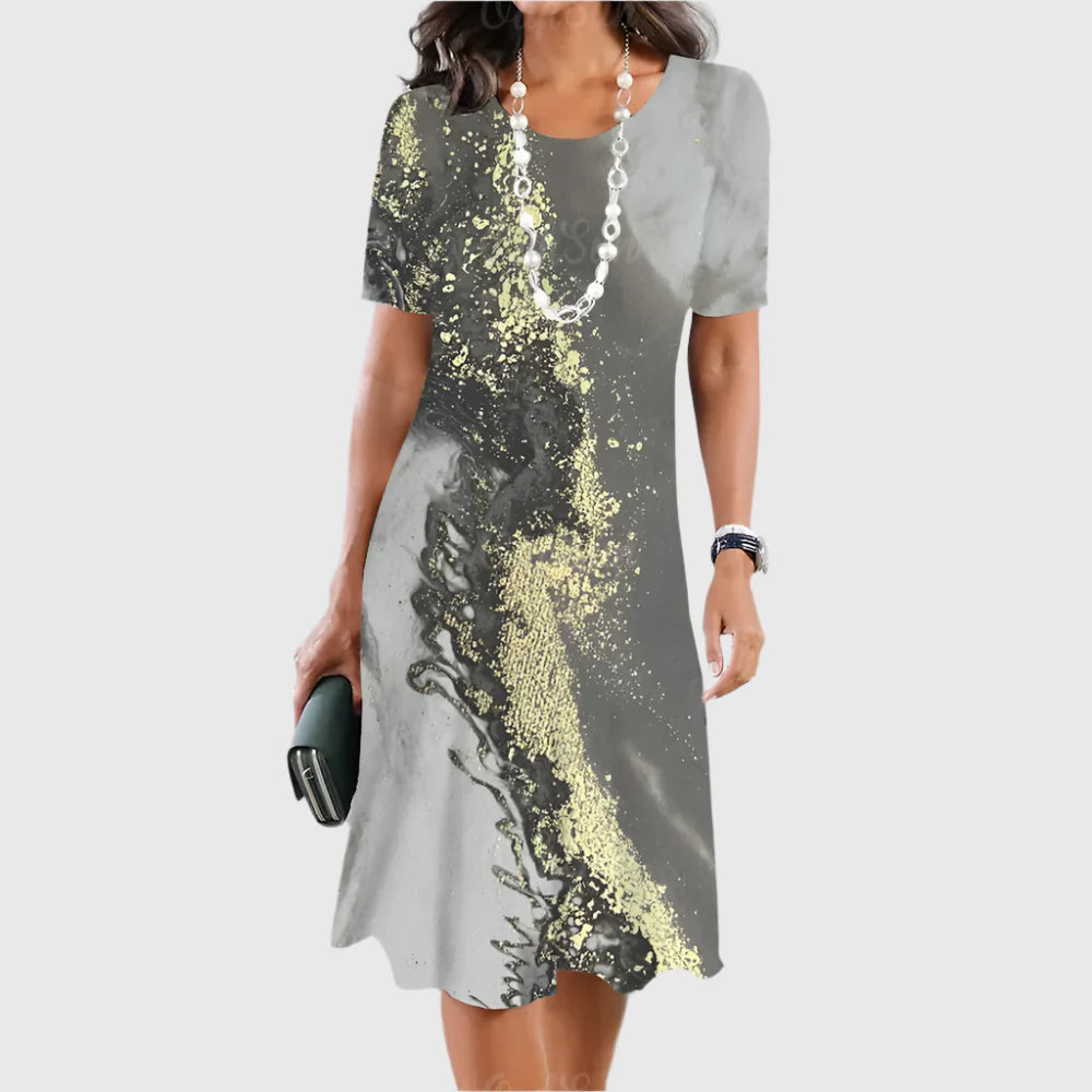 LIMANDE I VINTAGE-PRINT-KLEID