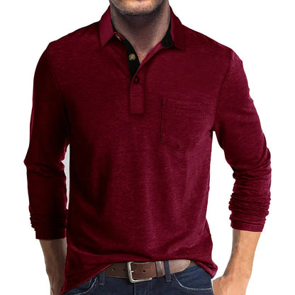 GEBHARD I MODISCHES LANGÄRMELIGES POLOSHIRT