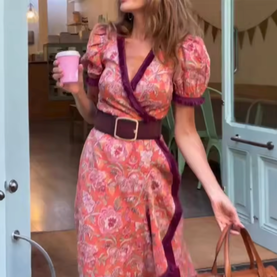 SVEA I ELEGANTES BLUMENKLEID