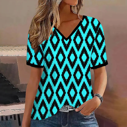 MARITA I ELEGANTE V-AUSSCHNITT BLUSE