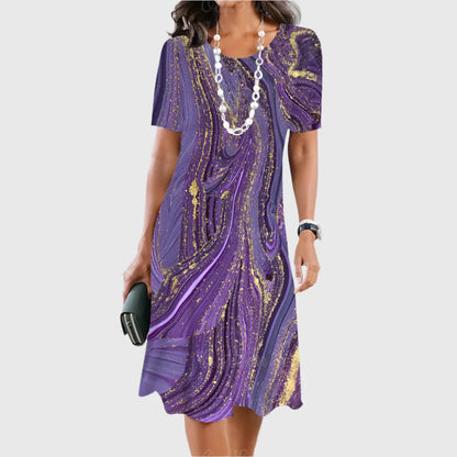 LIMANDE I VINTAGE-PRINT-KLEID