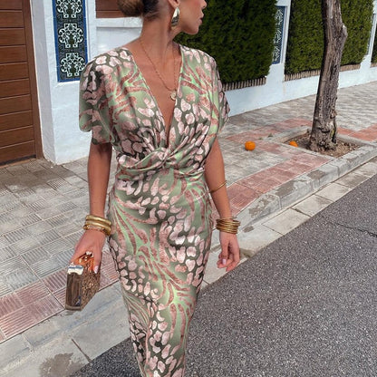 ODESA I MAXIKLEID MIT KNOTEN-VORDERSEITE