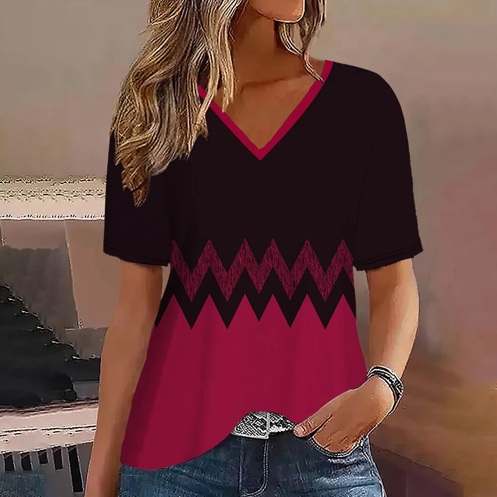 MARITA I ELEGANTE V-AUSSCHNITT BLUSE