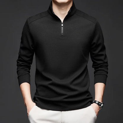 COLE I WAFFELSTRICK-LANGARM-POLOSHIRT
