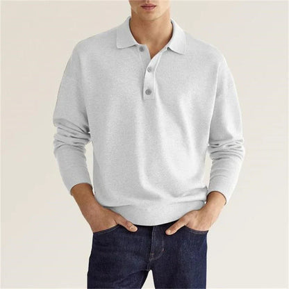 DIMITRI I LANGARM POLOSHIRT