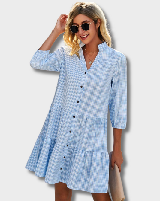 SHANNA I TRENDIGES GEKNÖPFTES KLEID