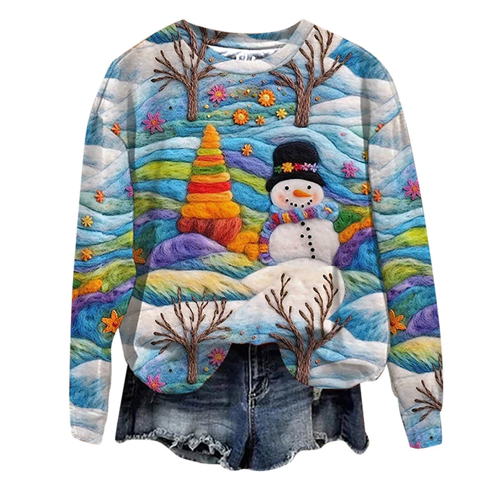 OLIVA I WEIHNACHTS-STRICKPULLOVER