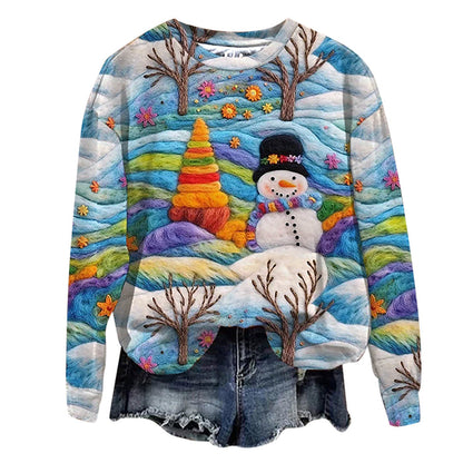 OLIVA I WEIHNACHTS-STRICKPULLOVER