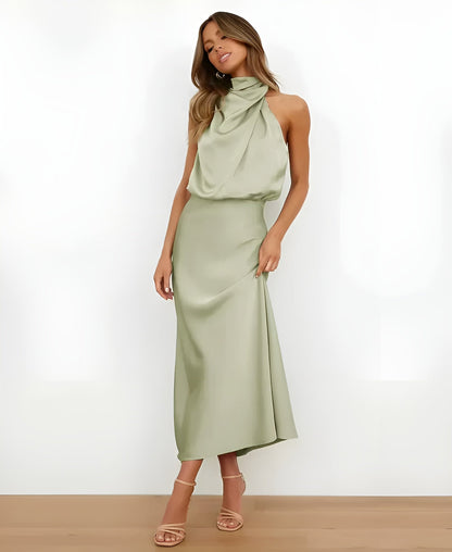 SELINA I LUXURIÖSES SATINKLEID