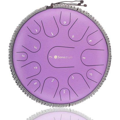 Sonodrum Zungentrommel - "Premium" - Handgefertigt - 35,5cm - 15 Zungen - C-Dur