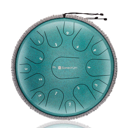 Sonodrum Zungentrommel - "Premium" - Handgefertigt - 35,5cm - 15 Zungen - C-Dur