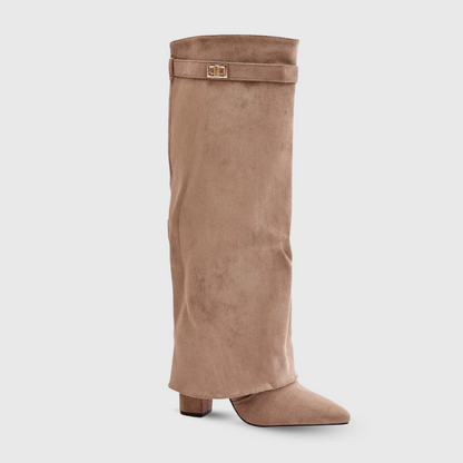 LAVINIA I VINTAGE-STIEFEL MIT HOHEM ABSATZ