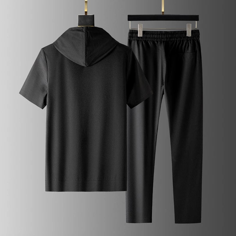 Das Roberto Russo – Noir Lounge Shirt & Relaxed Trouser
